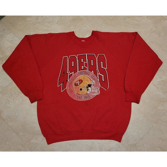 Fruit of the Loom Other - VTG 80s San Francisco 49ers NFL Football Mens Size XL Crew Neck Sweatshirt